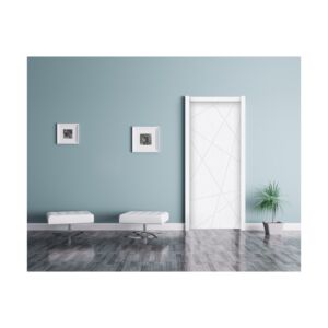 Door Leaf with Frame Pure White Door Leaf with Frame Pure White